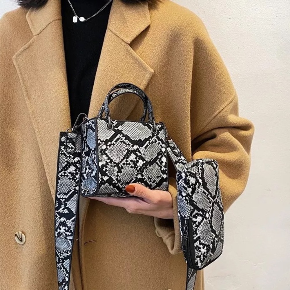 NWT mini snakeskin crossbody